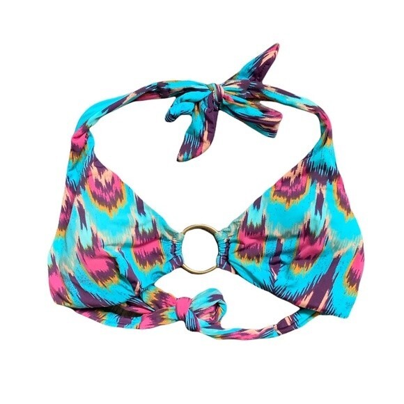 Paula Hermanny Halter Swim Top Size 6 - Picture 1 of 4